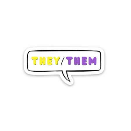 They/them pronoun Sticker
